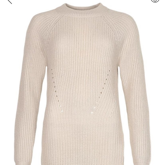 Tan Round neck jumper dress - Picture 2 of 3